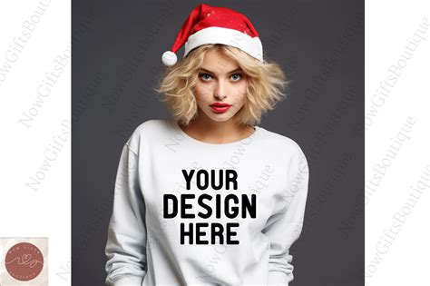 Women Christmas T-Shirt Mockup 1 Graphic by NowGiftsBoutique · Creative ...
