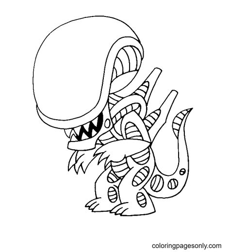 Image result for Alien Coloring Page