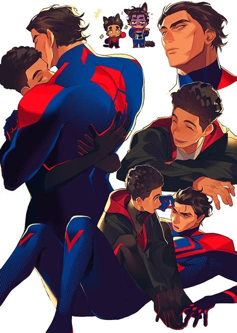 miguel o'hara and miles morales (marvel and 4 more) drawn by oz_174 ...