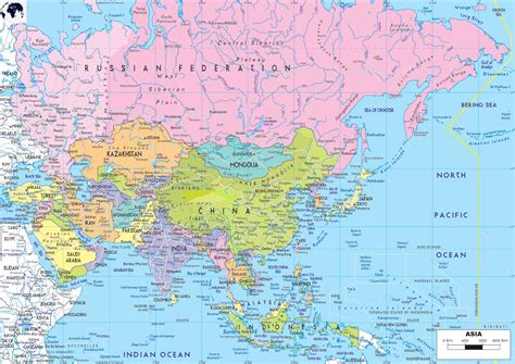 Asia Countries On Map 的图像结果