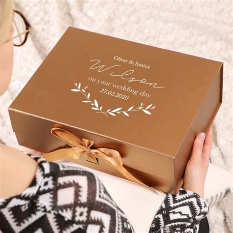 Luxury Personalised Wedding Gift Box By Dibor | notonthehighstreet.com