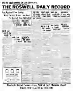 Roswell Daily Record Newspaper Archives, Apr 4, 1925, p. 1