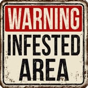 warning ifested area sticker poster|Motivational Poster|Inspirational ...
