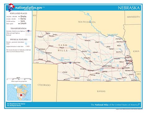 Printable Nebraska Map - Printable Sight Words List