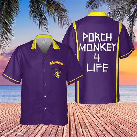 Porch Monkey 4 Life Hawaiian Shirt | Randal | Clerks 2 - Cineattire