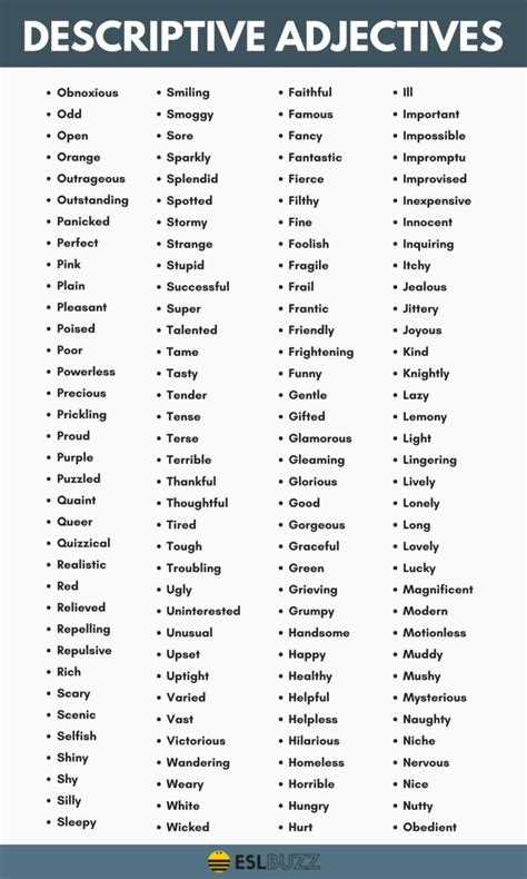 Image result for Adjectives as Modifiers Examples