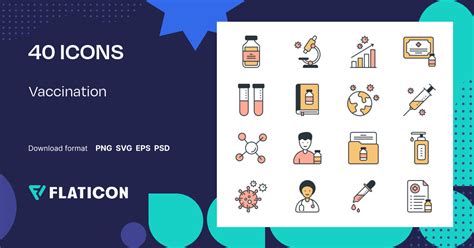 Vaccination Icon Pack | Fill & Lineal | 40 .SVG Icons