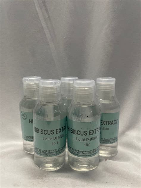 Hibiscus (Hibiscus rosa-sinensis) Liquid Extract Distillate 10:1 (Wate ...