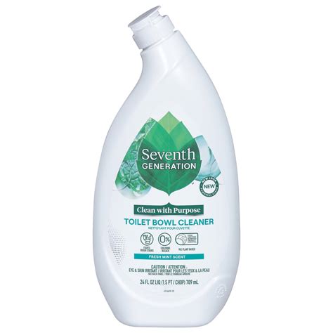 Seventh Generation Fresh Mint Scent Toilet Bowl Cleaner, Chlorine and ...