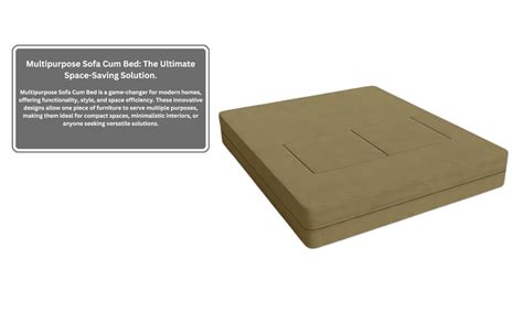 The Couch Craft Foldable Sofa Cum Bed - 5x6 Feet, 2-Seater with Jute ...