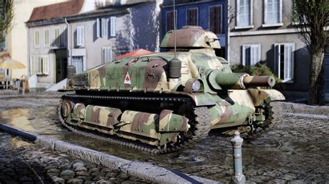 French Tank in Urban Setting