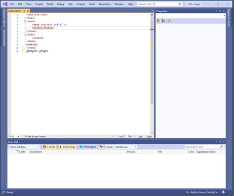 Image result for HTML Visual Studio 2019