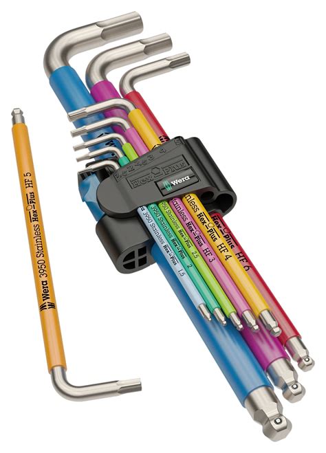 Wera 3950/9 Hex-Plus vinkelnøglesæt HF billigt | Louis 🏍️