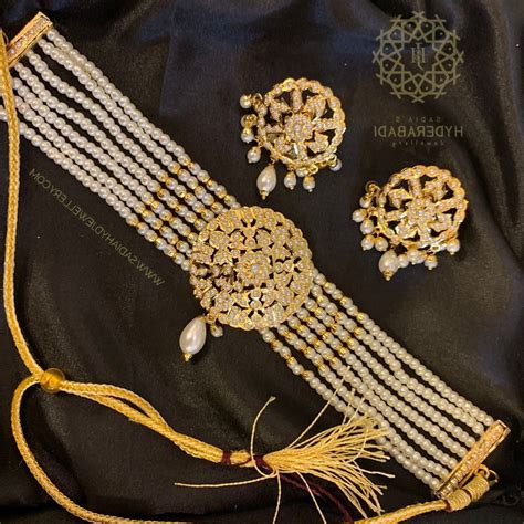 Safreen White Guluband Set – Sadiahyderabadi