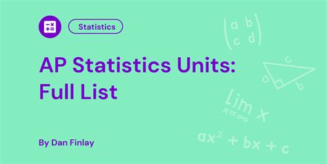 AP Statistics Units: Full List