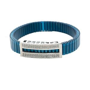 Buy VERSAVIA Broad Line Silver bracelet for men - 925 sterling silver ...