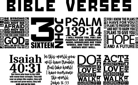 Bible Verse Black And White