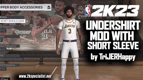 NBA 2K23 Undershirt Mod (Real Compression Shirts + Short Sleeve) 4 ...