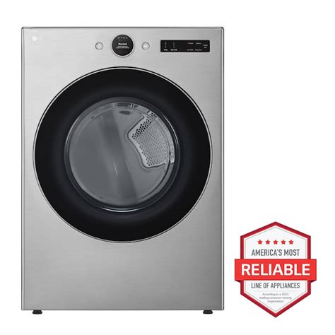 LG TurboSteam 7.4-cu ft Stackable Steam Cycle Vented Smart Gas Dryer ...
