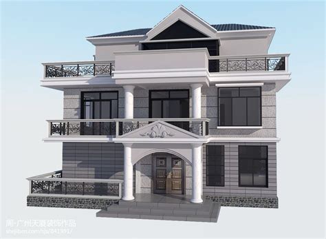 农村建房子设计图二层11.8x8米 - 轩鼎房屋图纸