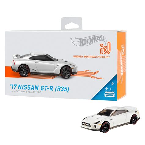 Buy Hot Wheels id Vehicle ’17 Nissan GT-R (R35) with Embedded NFC Chip, Uniquely Identifiable, 1 ...