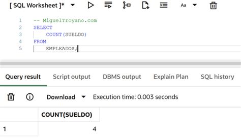 Image result for Count Function in Oracle SQL