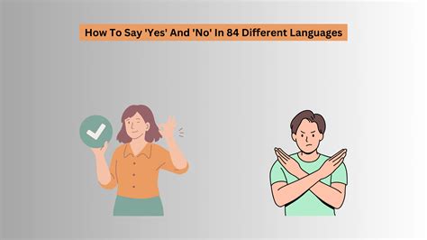 How To Say 'Yes' And 'No' In 84 Different Languages