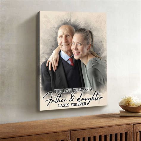 Father's Day Gifts For Dad From Daughter, Custom Watercolor Dad ...