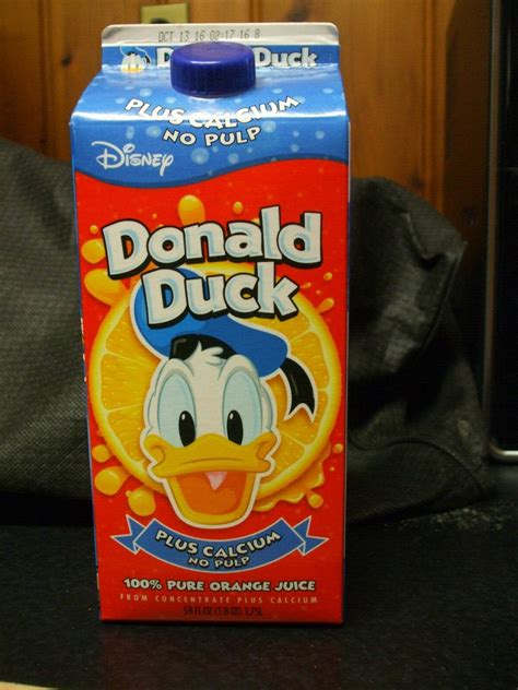 Donald Duck Orange Juice Container | #3855596303