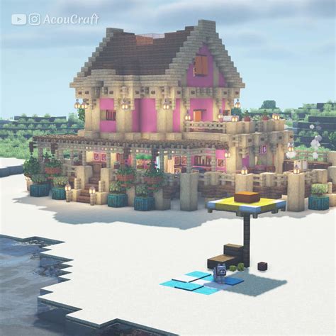 Image result for Minecraft Beach Motel Tutorial
