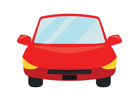 Car Front Clipart Icon Vector in Cartoon Animated Design 8957253 Vector ...