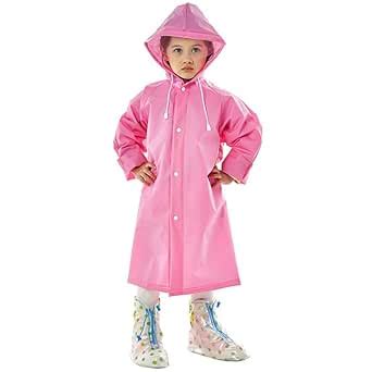 BRATS N BEAUTY® -Kid's Girl's PVC Full Sleeve With Hooded Plain ...