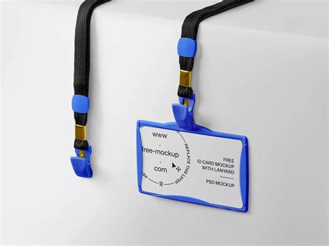 Name tag free mockup