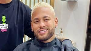 Neymar flies in personal barber from Paris to dye hair blond as he ...