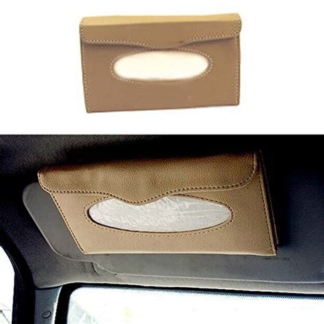 RR TRADING Car Sun Visor Tissue Box Dispenser ( Beige) With Free ...