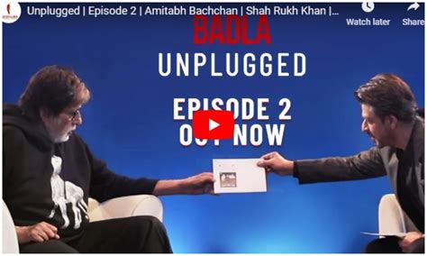 Badla Unplugged Ep 2: शाहरुख खान ने अमिताभ बच्चन के लिए पेश किया एक ...