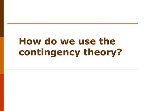 Image result for Contingency theory Overview