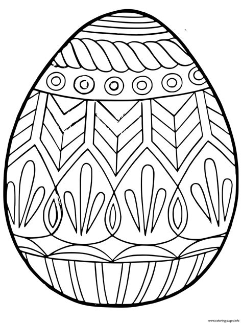 Easter Egg Adult Coloring page Printable