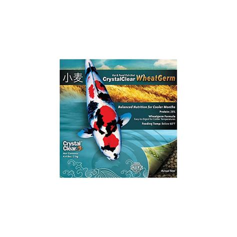 Buy CrystalClear Koi & Pond Fish Food - Wheat Germ - 3.0mm Pellet Size ...