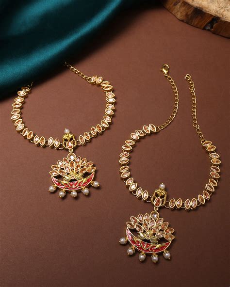 Apsara Bridal Pearl Drops Armlets – VOYLLA