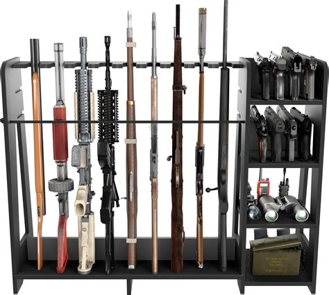 Prometis Gun Storage Racks - Freestanding Floor Wooden Rifle Rack with ...