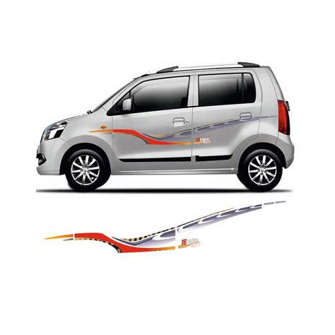 Automaze Vinyl Quara Car Side Decal Full Body Sticker Graphics,Blue ...