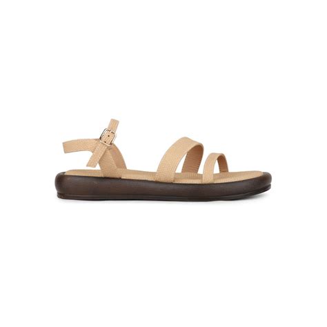 Buy Inc.5 Womens Beige Casual Strappy Round Toe Sandals Online