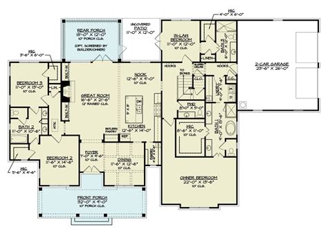 Oak Hill House Plan - Archival Designs House Plans, floor plan