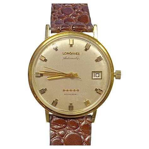 Longines Gold Admiral Wrist Watch with Military and Movie Historic ...