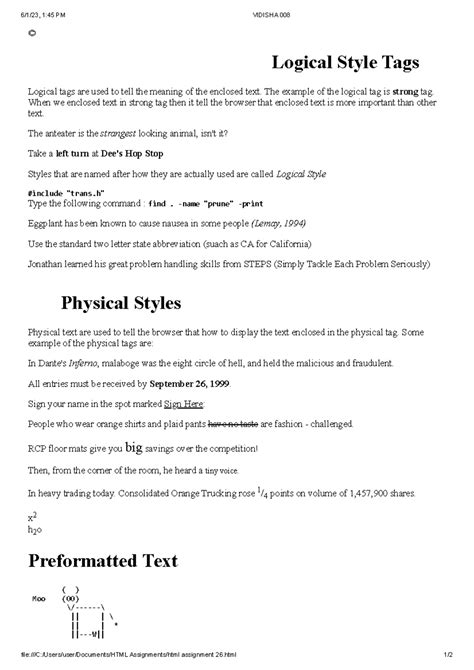 Assignment 26 - 6/1/23, 1:45 PM VIDISHA 008 file:///C:/Users/user ...