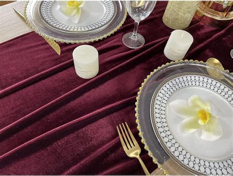 EHLDekol Luxurious Velvet Table Runner, 10ft Wedding India | Ubuy