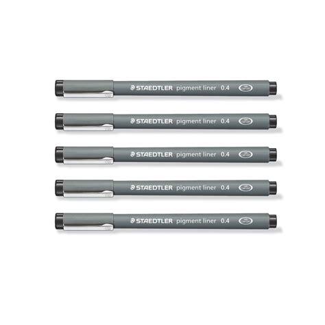 Staedtler Pigment Liner 0.4 mm Black [Pack of 5] : Amazon.in: Office ...
