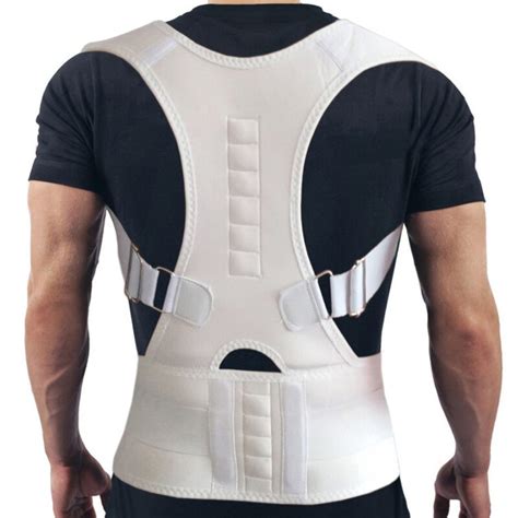 Therapy Magnetic Posture Corrector Brace Back Shoulder Support Belt for Men Women Shoulder ...