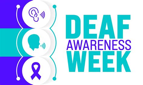 May is Deaf Awareness Week background template. Holiday concept. use to ...